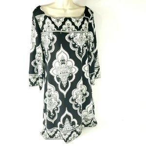 Allison Brittney Sheath Square Neck Eastern Dress